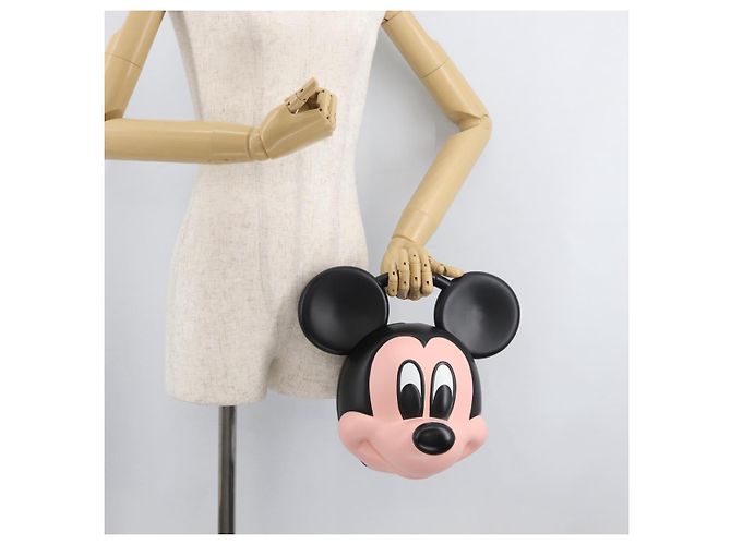 Borsa GUCCI Mickey's 90th Anniversary in plastica Nera Autentica 181907SM Nero - vista 23