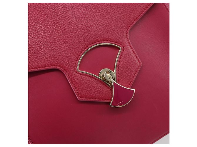 Bulgari Borsa a Spalla con Catena BVLGARI in Pelle Pink Gold Auth BA13069A Rosa D'oro - vista 15