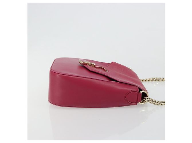 Bulgari Borsa a Spalla con Catena BVLGARI in Pelle Pink Gold Auth BA13069A Rosa D'oro - vista 4