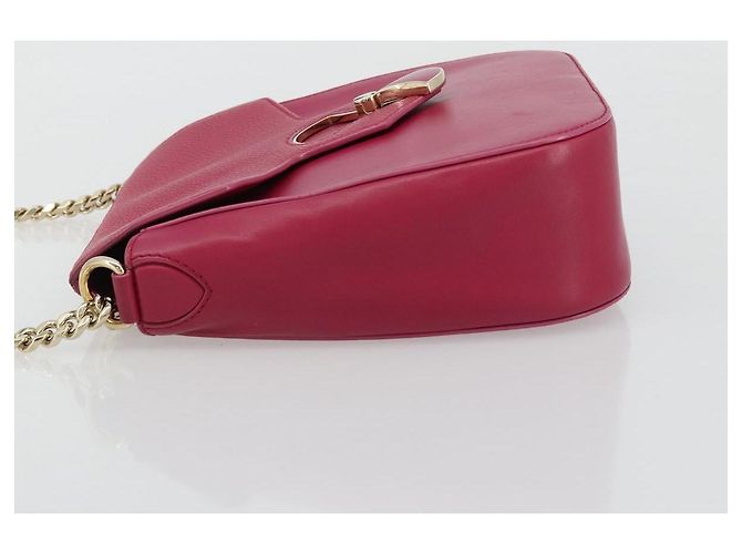 Bulgari Borsa a Spalla con Catena BVLGARI in Pelle Pink Gold Auth BA13069A Rosa D'oro - vista 5