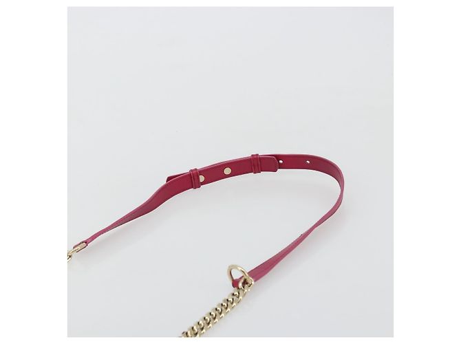 Bulgari Borsa a Spalla con Catena BVLGARI in Pelle Pink Gold Auth BA13069A Rosa D'oro - vista 8
