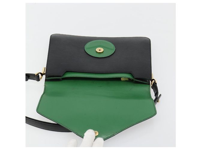Sac à l'épaule LOUIS VUITTON Epi Osh Black Green M52444 LV Auth 181997 Noir Vert - vue 15