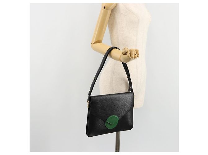Sac à l'épaule LOUIS VUITTON Epi Osh Black Green M52444 LV Auth 181997 Noir Vert - vue 24