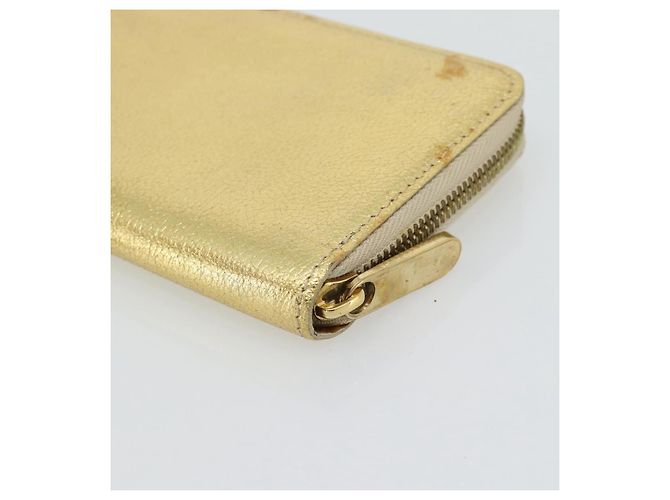 LOUIS VUITTON Cartera Zippy Long Suhari Gold M95569 LV Auth 182314A Dorado - vista 10
