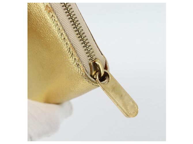 LOUIS VUITTON Cartera Zippy Long Suhari Gold M95569 LV Auth 182314A Dorado - vista 12