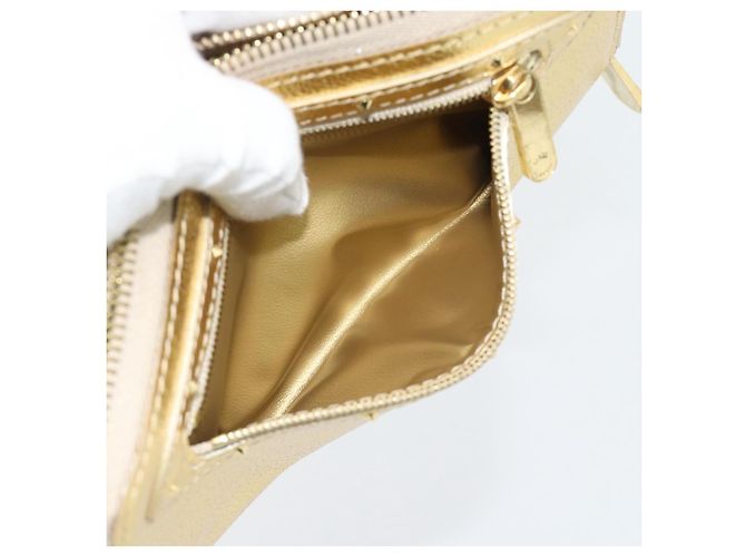 LOUIS VUITTON Cartera Zippy Long Suhari Gold M95569 LV Auth 182314A Dorado - vista 22