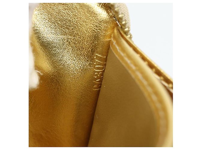LOUIS VUITTON Cartera Zippy Long Suhari Gold M95569 LV Auth 182314A Dorado - vista 23