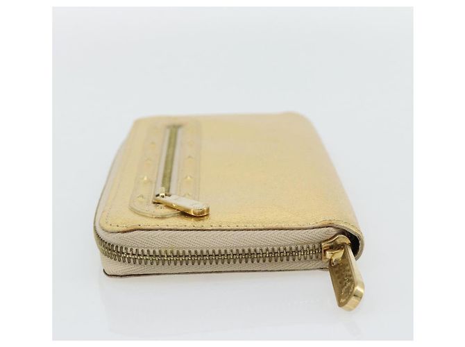 LOUIS VUITTON Cartera Zippy Long Suhari Gold M95569 LV Auth 182314A Dorado - vista 4