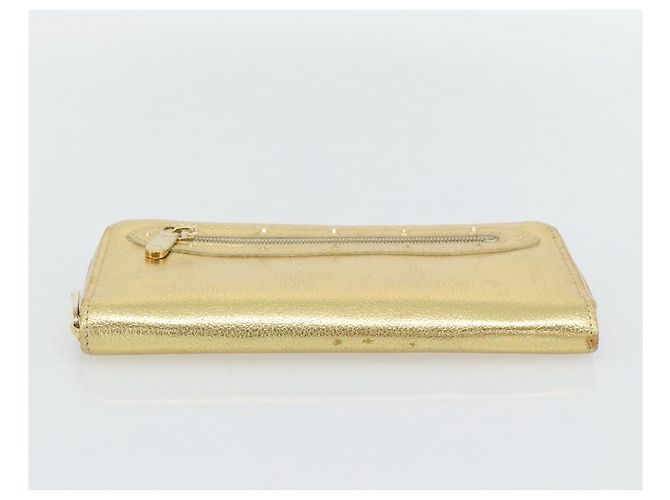 LOUIS VUITTON Cartera Zippy Long Suhari Gold M95569 LV Auth 182314A Dorado - vista 7