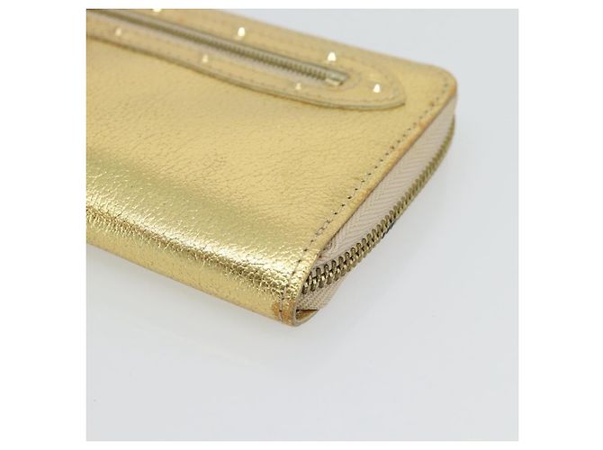 LOUIS VUITTON Cartera Zippy Long Suhari Gold M95569 LV Auth 182314A Dorado - vista 8