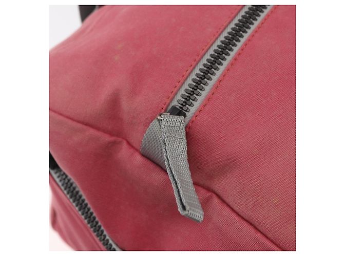 PRADA Boston Bag Canvas Rosa Silber Authentisch 181809 Pink - Ansicht 17