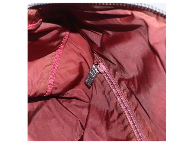 PRADA Boston Bag Canvas Rosa Silber Authentisch 181809 Pink - Ansicht 22