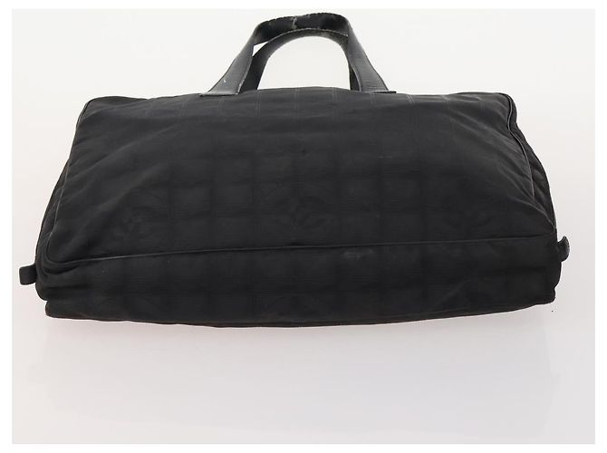 CHANEL New Travel Line Tote Bag Nylon 3 Set Black CC Auth 176442 - view 14
