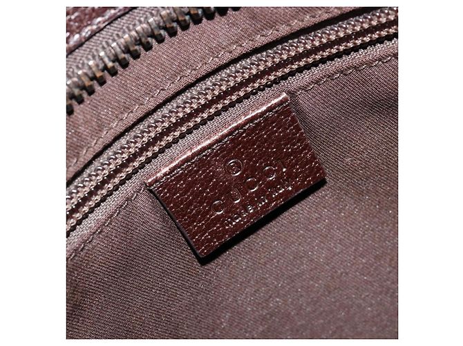 Borsa a Spalla GUCCI GG Canvas Beige Argento 122793 Auth 180064 - vista 16