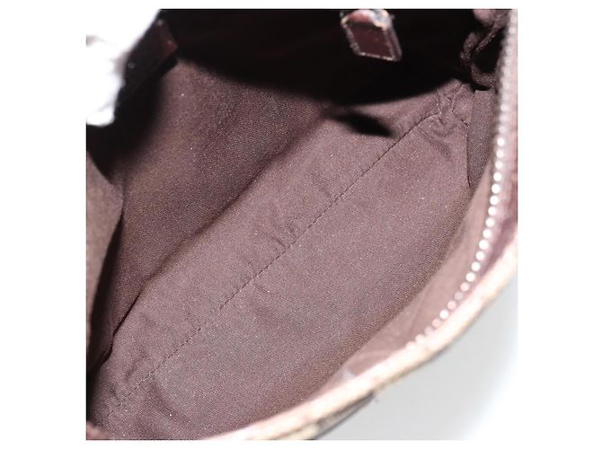 Borsa a Spalla GUCCI GG Canvas Beige Argento 122793 Auth 180064 - vista 17