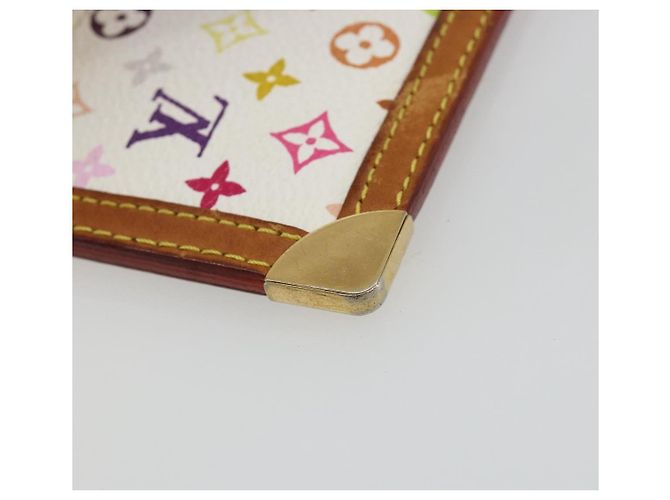 LOUIS VUITTON Monogram Multicolor Pochette Cles Purse White M92655 Auth 171283 - view 11
