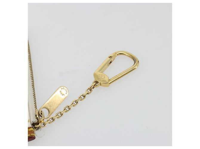 LOUIS VUITTON Monogram Multicolor Pochette Cles Purse White M92655 Auth 171283 - view 12