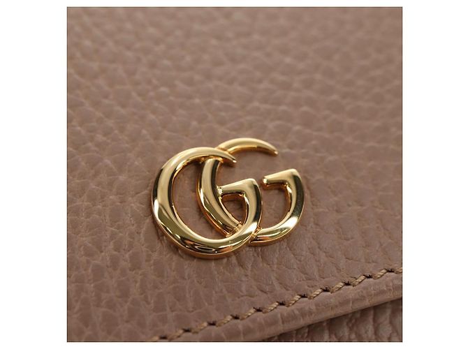 Portefeuille GUCCI en cuir Rose Or 598587 Auth am11673V Doré - vue 12