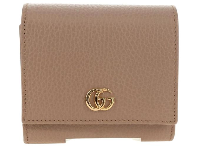 Portefeuille GUCCI en cuir Rose Or 598587 Auth am11673V Doré - vue 2