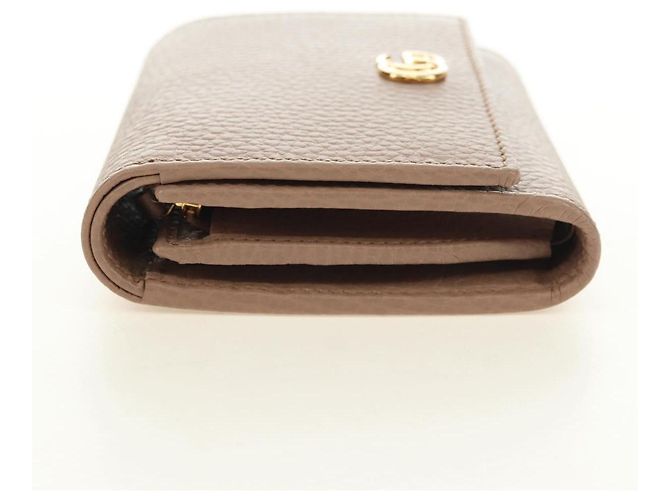 Portefeuille GUCCI en cuir Rose Or 598587 Auth am11673V Doré - vue 4