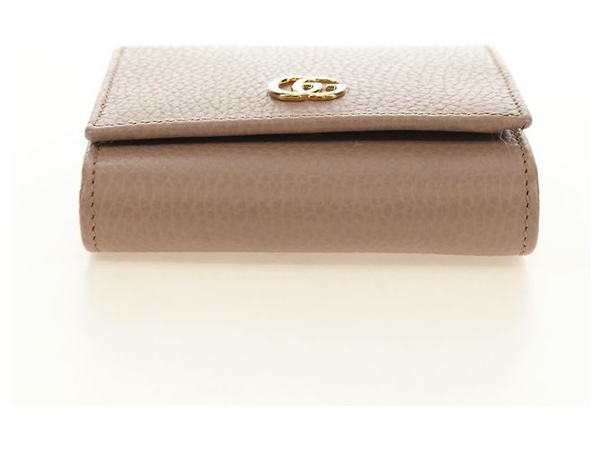 Portefeuille GUCCI en cuir Rose Or 598587 Auth am11673V Doré - vue 7