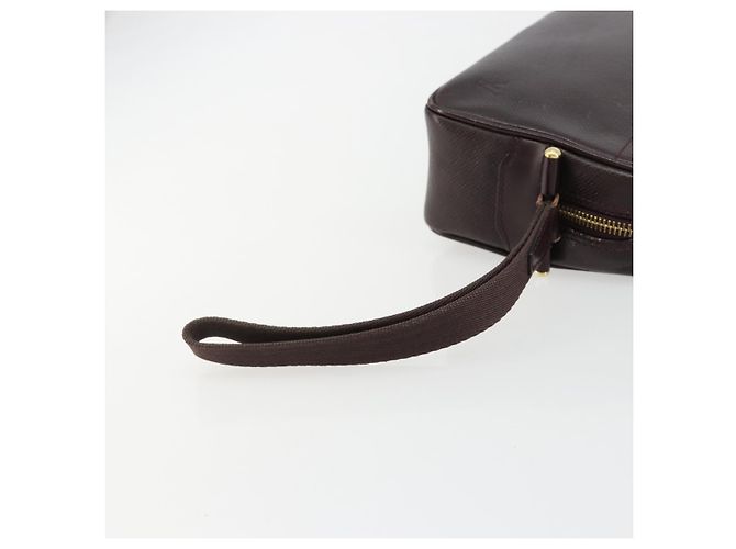 LOUIS VUITTON Taiga Karga Clutch Bag Acajou M30816 LV Auth ka4500 Marrone - vista 12