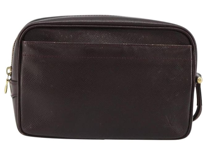 LOUIS VUITTON Taiga Karga Clutch Bag Acajou M30816 LV Auth ka4500 Marrone - vista 2