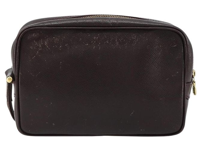 LOUIS VUITTON Taiga Karga Clutch Bag Acajou M30816 LV Auth ka4500 Marrone - vista 3