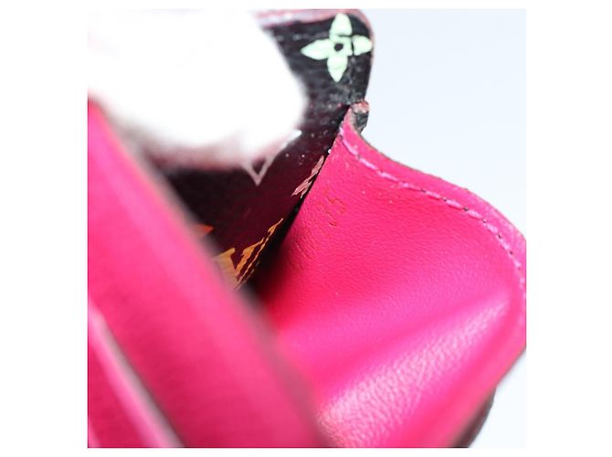 LOUIS VUITTON Monogram Multicolor Portefeuille Sarah Black M60668 LV Auth 180911 Nero - vista 21