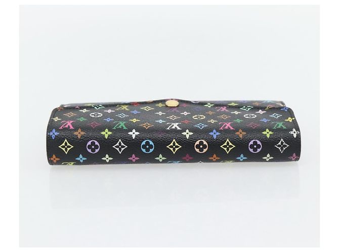LOUIS VUITTON Monogram Multicolor Portefeuille Sarah Black M60668 LV Auth 180911 Nero - vista 6