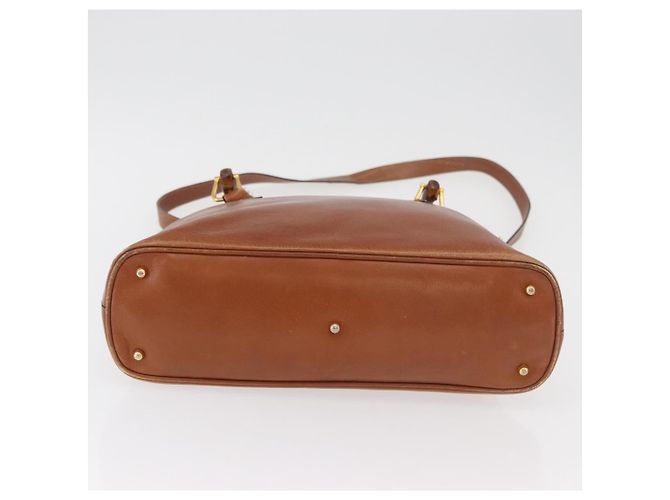 Borsa a Mano GUCCI Bamboo in Pelle 2way Beige Oro 000 1448 0289 Auth BA12991 D'oro - vista 12