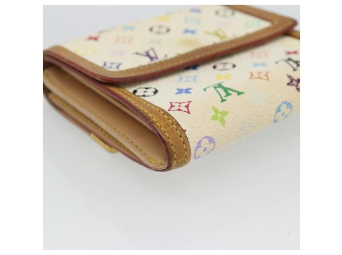 LOUIS VUITTON Portafoglio per Banconote e Carte di Credito Multicolor M92983 Auth 182791 Bianco - vista 11