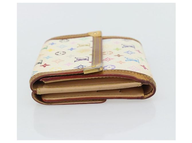 LOUIS VUITTON Portafoglio per Banconote e Carte di Credito Multicolor M92983 Auth 182791 Bianco - vista 4