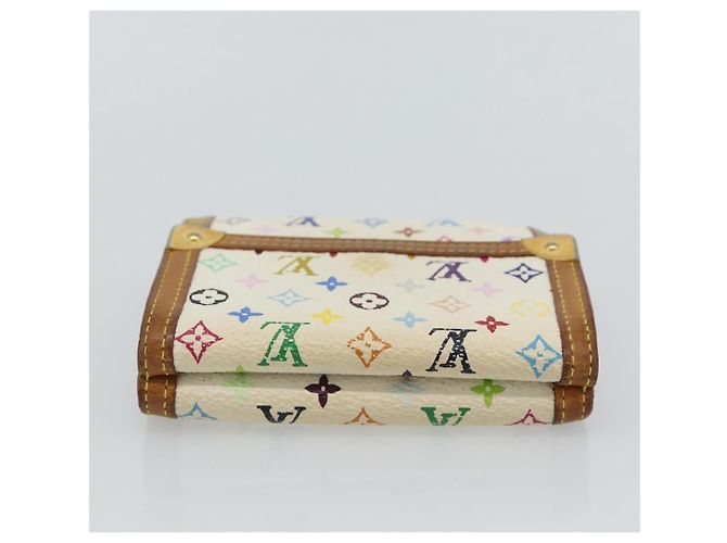LOUIS VUITTON Portafoglio per Banconote e Carte di Credito Multicolor M92983 Auth 182791 Bianco - vista 6