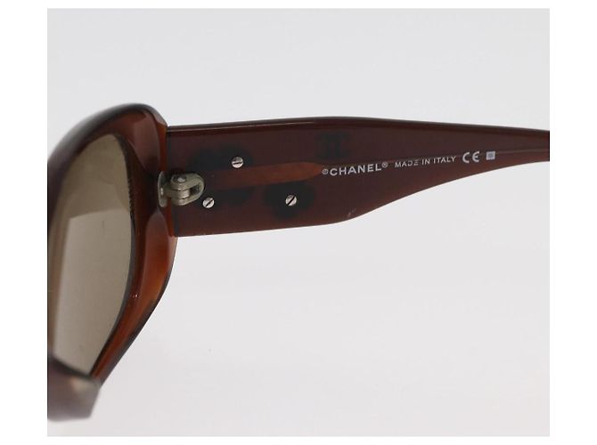 Gafas de sol CHANEL de plástico marrón CC Auth BA13212 Castaño - vista 11