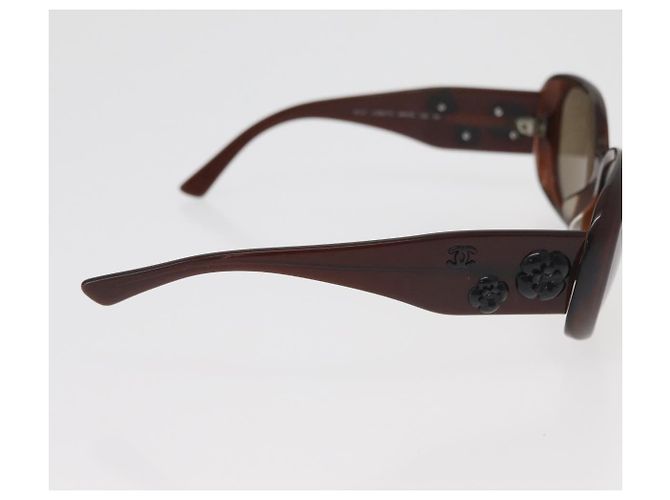 Gafas de sol CHANEL de plástico marrón CC Auth BA13212 Castaño - vista 8