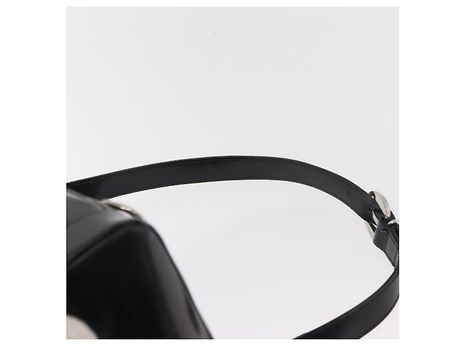 GUCCI Bamboo Shoulder Bag Patent Black Silver 003 2058 0059 5 Auth 182394 Silvery - view 10