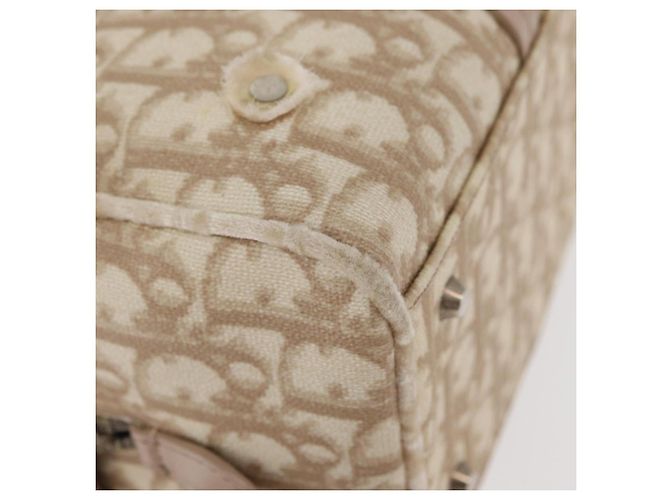 Borsa Christian Dior Trotter Canvas Romantic PVC Beige Silver Auth yk20375SAV Argento - vista 10