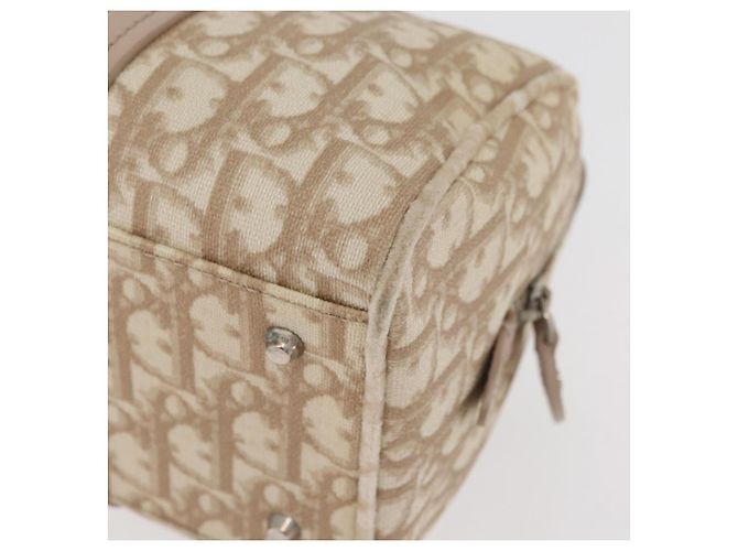 Borsa Christian Dior Trotter Canvas Romantic PVC Beige Silver Auth yk20375SAV Argento - vista 13