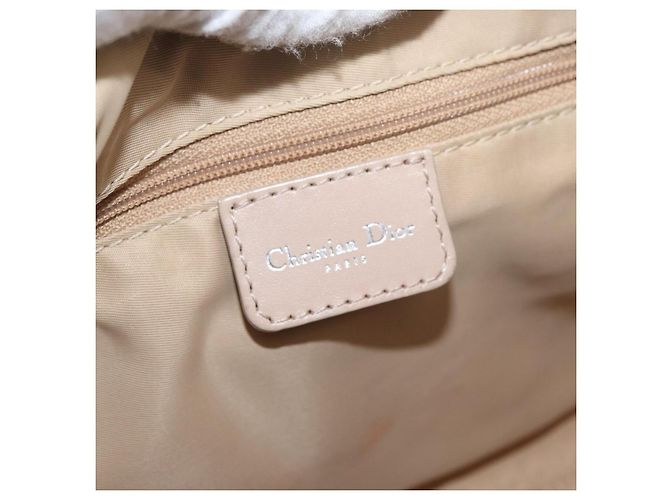 Borsa Christian Dior Trotter Canvas Romantic PVC Beige Silver Auth yk20375SAV Argento - vista 16
