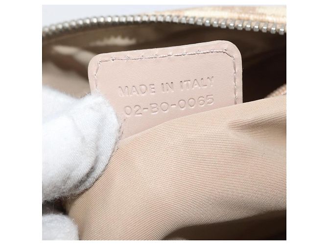 Borsa Christian Dior Trotter Canvas Romantic PVC Beige Silver Auth yk20375SAV Argento - vista 22