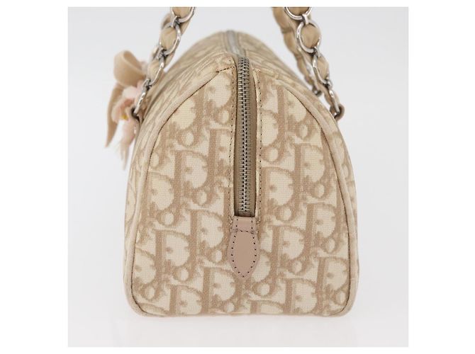 Borsa Christian Dior Trotter Canvas Romantic PVC Beige Silver Auth yk20375SAV Argento - vista 4