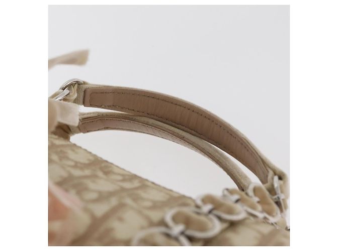 Borsa Christian Dior Trotter Canvas Romantic PVC Beige Silver Auth yk20375SAV Argento - vista 8