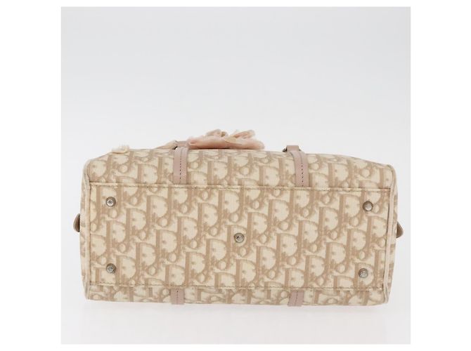 Borsa Christian Dior Trotter Canvas Romantic PVC Beige Silver Auth yk20375SAV Argento - vista 9