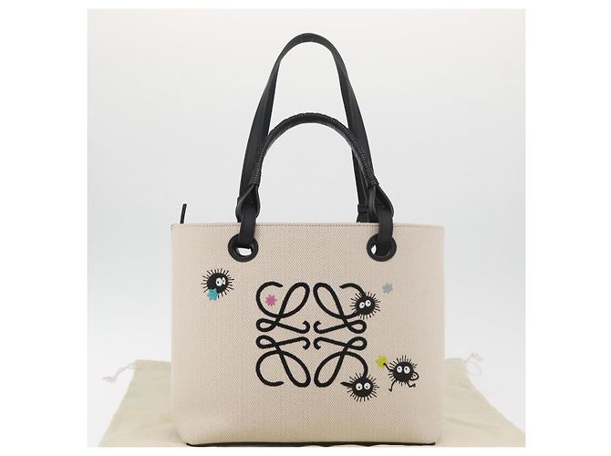 LOEWE LOEWE Studio Ghibli Susuwatari Spirited Away Tasche Canvas Auth 167370SM Roh - Ansicht 12