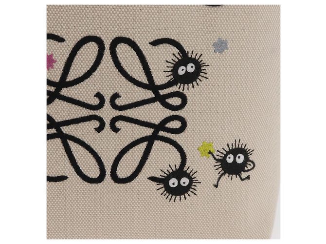 LOEWE LOEWE Studio Ghibli Susuwatari Spirited Away Tasche Canvas Auth 167370SM Roh - Ansicht 21