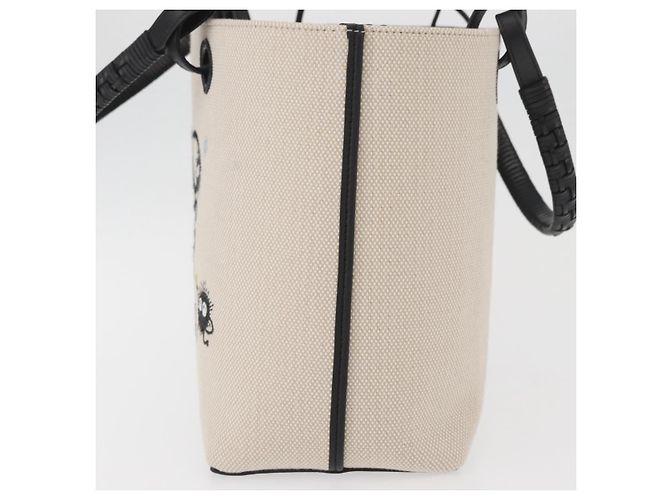 LOEWE LOEWE Studio Ghibli Susuwatari Spirited Away Tasche Canvas Auth 167370SM Roh - Ansicht 3