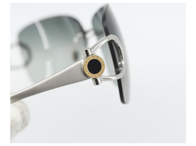 Bulgari Gafas de sol BVLGARI metal Silver Auth BA13217 Plata - vista 5