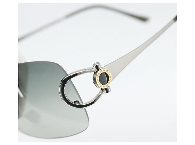 Bulgari Gafas de sol BVLGARI metal Silver Auth BA13217 Plata - vista 7