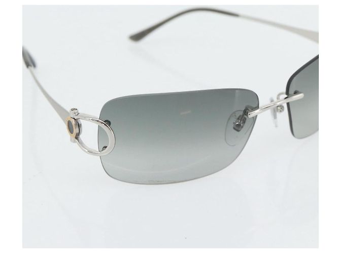 Bulgari Gafas de sol BVLGARI metal Silver Auth BA13217 Plata - vista 8